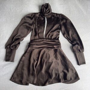 Orseund Iris Black Long Sleeve Dress